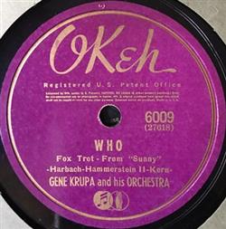 écouter en ligne Gene Krupa And His Orchestra - Who Full Dress Hop