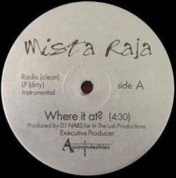 descargar álbum Mista Raja - Where It At Quite Like This