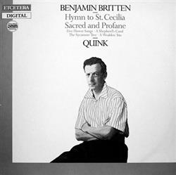 Download Benjamin Britten Quink - Hymn To St Cecelia Sacred And Profane