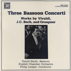 Download Vivaldi, JC Bach, Johann Christoph Graupner, Daniel Smith , English Chamber Orchestra, Philip Ledger - Three Bassoon Concerti