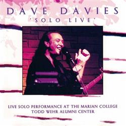 lytte på nettet Dave Davies - Solo Live