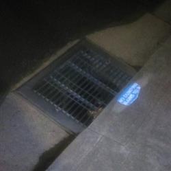 Download TCLB - Storm Drain With A Small Amount Of Water In Richmond At Night Cellphone Field