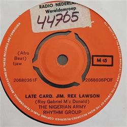 ascolta in linea Nigerian Army Rhythm Group - Late Card Jim Rex Lawson Opu Okpo