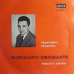 last ned album Francesco Frascino - Nostalgico Emigrante