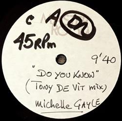 Download Michelle Gayle - Do You Know Tony De Vit Mixes