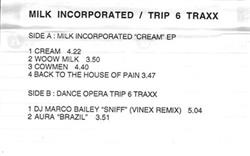 Download Milk Incorporated Various - Cream EP Dance Opera Trip 6 Traxx