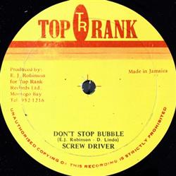 Album herunterladen Screwdriver - Dont Stop Bubble