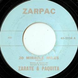 télécharger l'album Zarate & Paquita - 20 Miracle Miles