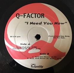 écouter en ligne QFactor - I Need You Now