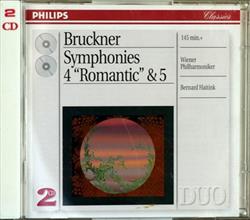 last ned album Bruckner, Wiener Philharmoniker, Bernard Haitink - Symphonies No4 Romantic 5