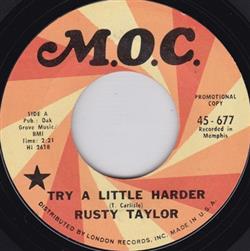 Album herunterladen Rusty Taylor - Try A Little Harder Emptiness