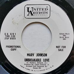 Album herunterladen Marv Johnson - Unbreakable Love The Man Who Dont Believe In Love