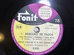 Album herunterladen Sousa Galvao E Seu Conjunto - 1ª Seleccão De Fados Êsses Teus Olhos Trocista