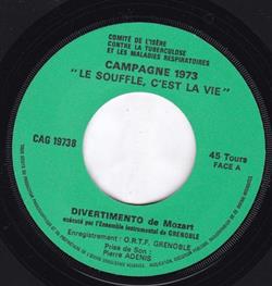 escuchar en línea Ensemble Instrumental De Grenoble - Campagne 1973 Le Souffle Cest La Vie Divertimento De Mozart