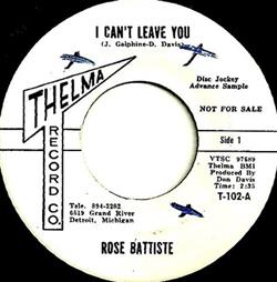 Download Rose Battiste - I Cant Leave You